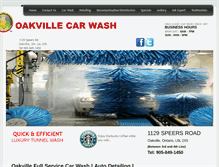 Tablet Screenshot of oakvillecarwash.com